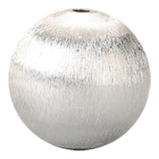 S999足银珠子拉丝款素白散珠子手串男女手链diy手工项链水晶多宝