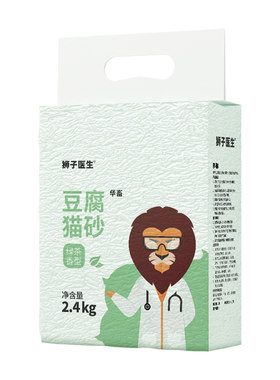 狮子医生绿茶味豆腐猫砂消臭低尘