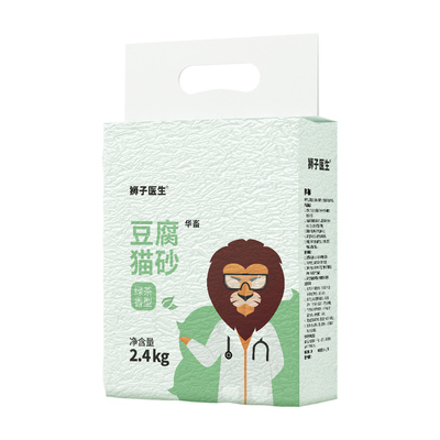 狮子医生绿茶味豆腐猫砂消臭低尘