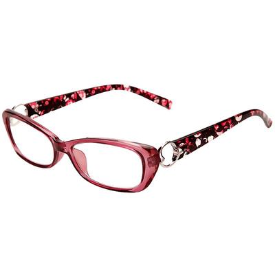 时尚洋气显年轻女士老花镜石榴色