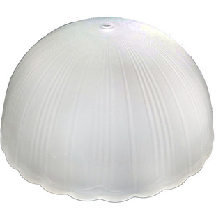 老式高端台灯灯罩配件大全维修通用磨砂条纹半圆形花边外壳罩替换