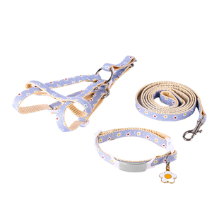 猫项圈防走失刻字吊牌猫咪项链可调节牵引绳胸背带小型犬宠物脖围