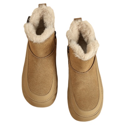 达芙妮加绒保暖短雪地靴