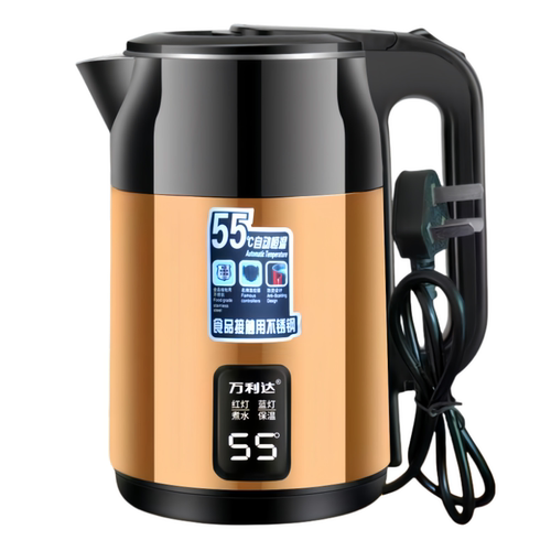万利达保温电壶烧水壶家用智能保温一体大容量开水快壶304不锈钢