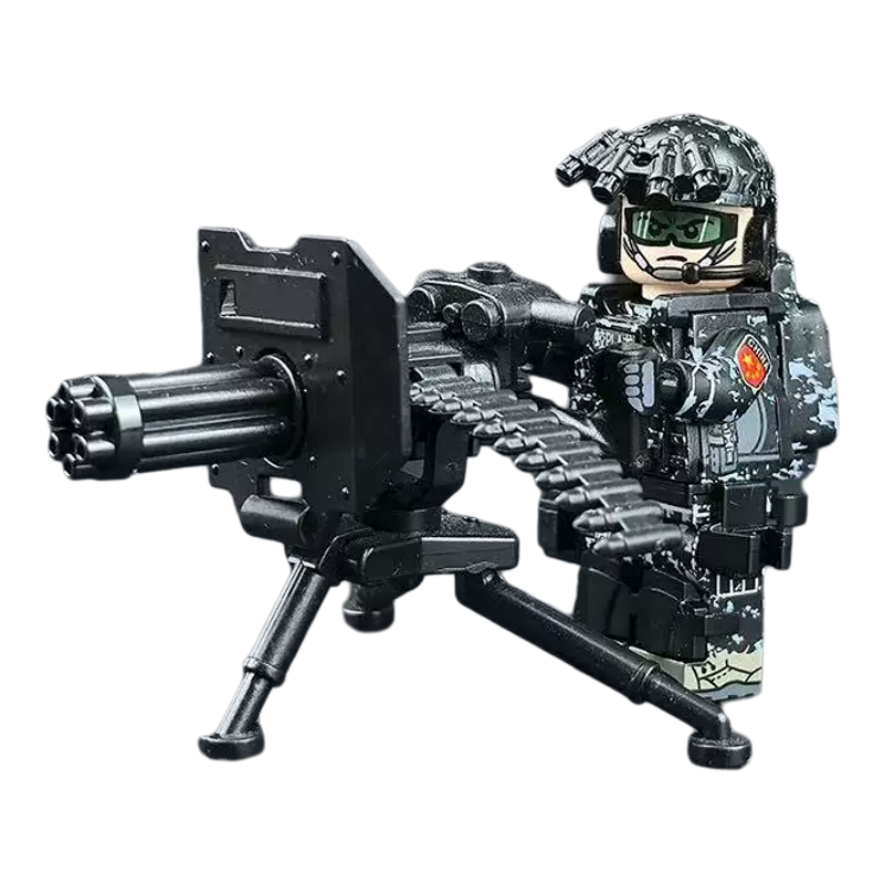 蛟龙士兵军事人仔特种兵小人武器