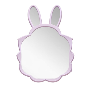 卡通创意兔子造型装饰镜可爱不规则艺术化妆镜高级led智能浴室镜