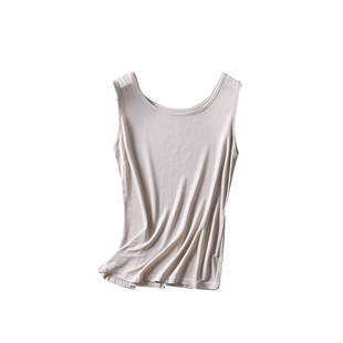 一丝牵冬暖夏凉可机洗高档实穿桑蚕丝真丝针织无袖打底衫背心上衣