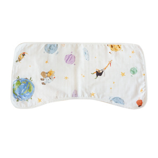 lullabybaby婴儿纱布拍嗝巾纯棉围嘴宝宝围兜新生儿防吐奶口水巾