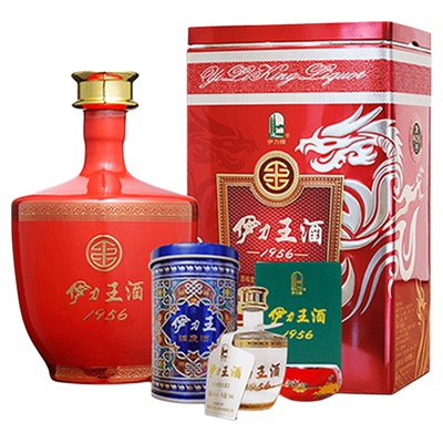 伊力特50度伊力王红王500ml铁盒