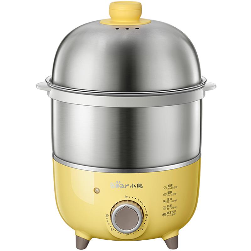 小熊煮蛋器自動斷電家用迷你蒸蛋器雙層早餐蒸蛋羹不銹鋼定時神器