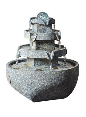 办公室客厅玄关喷泉假山流水摆件