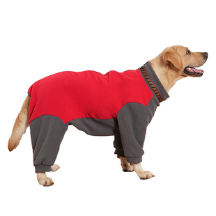 可牵引四脚衣大型犬狗狗衣服秋冬款拉布拉多金毛中型全包加绒保暖