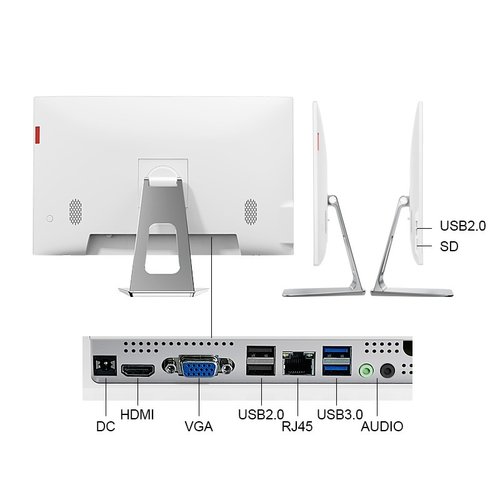 国产信创海光3350兆芯KX-U6780A一体机电脑统信UOS麒麟WIN10批发