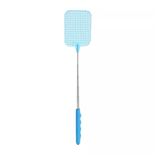 伸缩苍蝇拍家用长柄款蚊蝇拍结实耐用新款塑料拍加厚手动打不烂