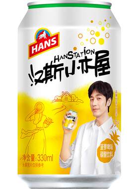 汉斯小木屋菠萝味饮料330ml*24听