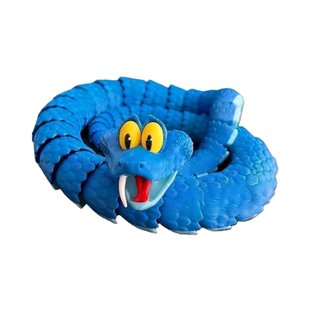 【现货】3d打印盖瑞蛇模型关节可动解压创意疯狂动物城帅气小蛇