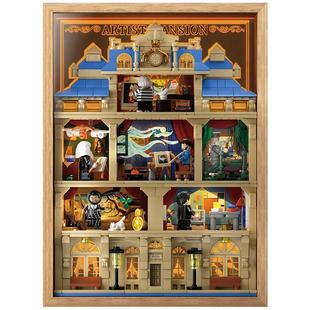 【好价】未及大师之夜灯光画积木拼装玩具装饰摆件家居礼物女生