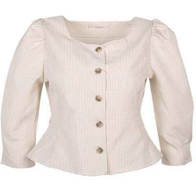 衬衫方领复古宫廷日系