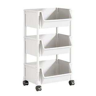 日本厨房菜篮子置物架蔬菜放菜落地多层收纳架子多功能储物小推车