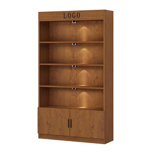 化妆品展示柜玻璃带锁美容院理发店柜子礼品样品柜积分证书陈列柜