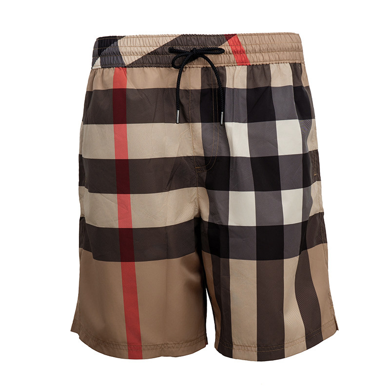 BURBERRY男士格纹休闲短裤