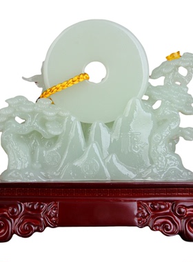 三羊开泰玉石羊招财摆件乔迁送礼