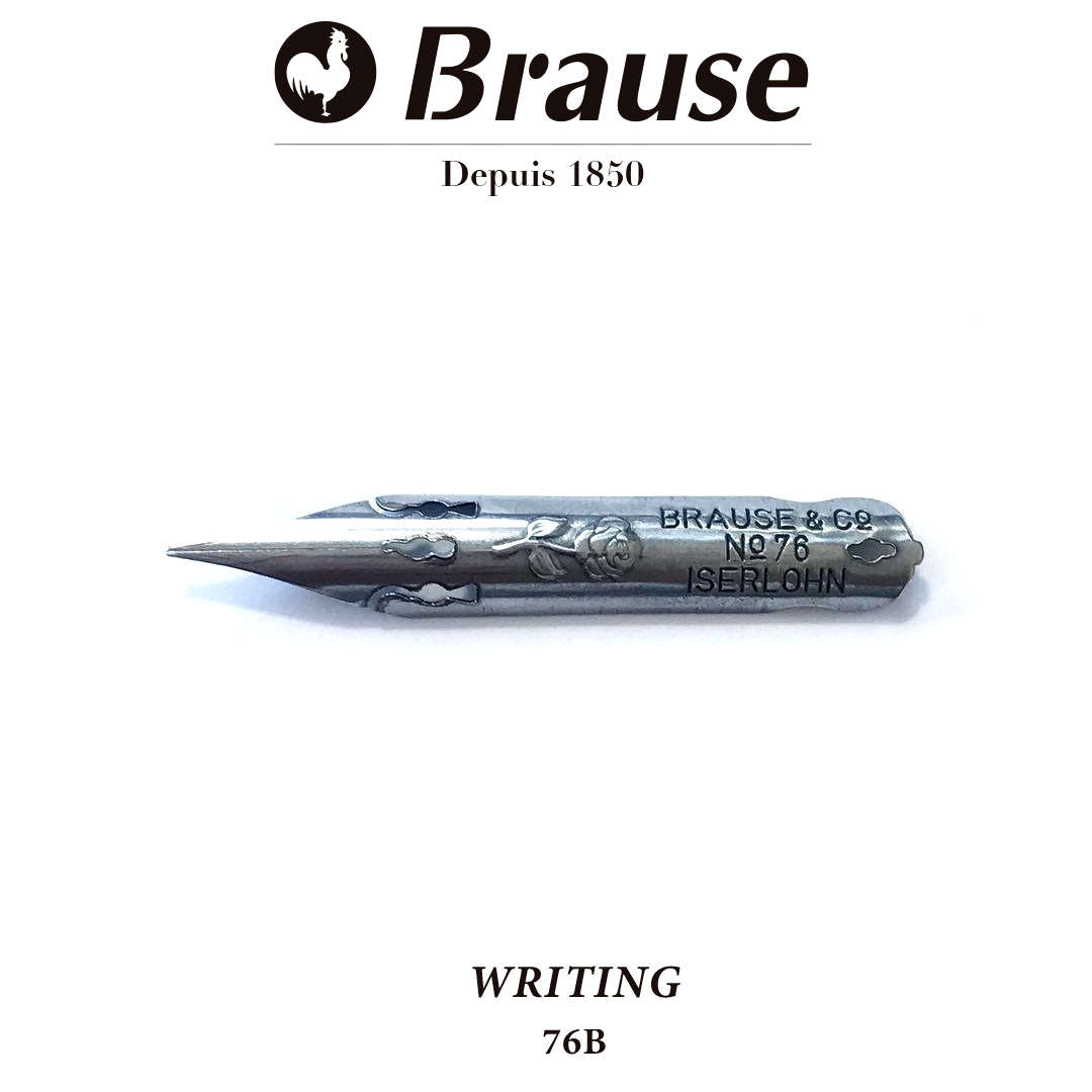 J.herbin Brause 金属弹性笔尖76B玫瑰蘸水笔笔尖英文书法练习