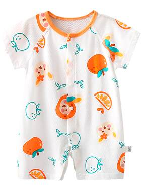 新生儿夏天衣服薄款爬服包屁