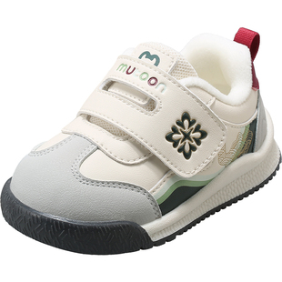 牧童|敦煌博物馆联名婴儿鞋子2025冬新款软底学步鞋女宝宝棉鞋男