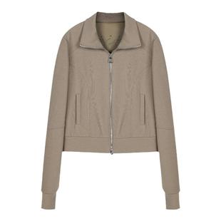 PHISM新款卫衣针织开衫外套短款立领卫衣女宽松拉链卫衣女款