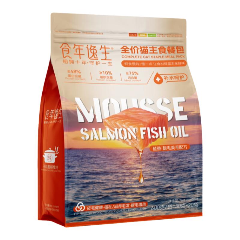 食年逸生猫主食餐酱包湿粮600g