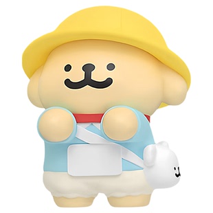 可爱线条小狗汽车摆件车载屏幕趴趴公仔车内中控台玩偶装饰品女生