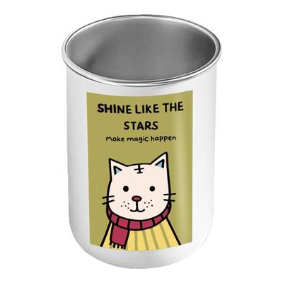 304可爱漱口杯原田治不锈钢家用牙刷杯情侣高颜值宿舍洗漱水杯ins