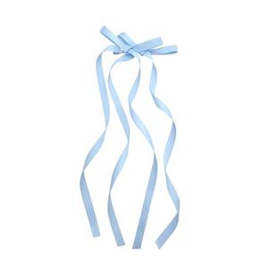 编发丝带蝴蝶结发夹双马尾发饰女扎头发绑带飘带发带头饰神器发型