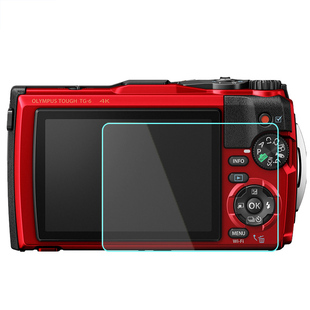 JJC 适用奥林巴斯TG7/TG6/TG5/TG4/TG3钢化膜 Tough TG-7 TG-6屏幕保护膜潜水相机贴膜