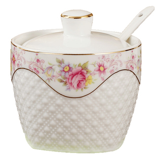 厨房用品陶瓷调料盒单个家用景德镇调味瓶盐糖收纳罐作料盒调料瓶