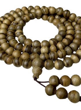 【马泥涝沉香花珠手串】天然佛珠108颗男女款 文玩木念珠手链保真