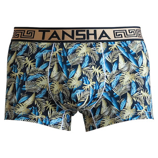 高端丝滑男士内裤2026新款冰丝男式平角裤潮流性感男生四角短裤头