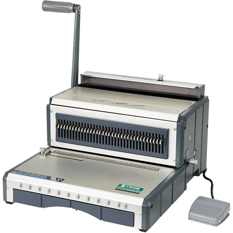 千頁(yè)百匯工廠直銷D310方孔DY310圓孔鐵圈電動(dòng)裝訂機(jī)雙線臺(tái)歷打孔合同標(biāo)書包郵