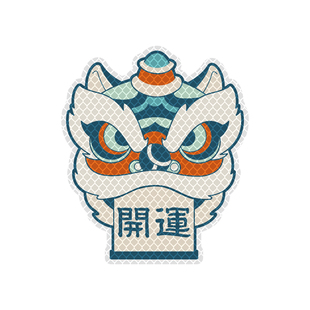 3M反光贴汽车身贴纸电动车划痕遮挡摩托车装饰头盔创意防水贴醒狮