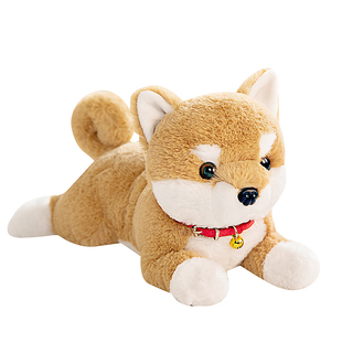 哈士奇柴犬公仔小狗玩偶儿童睡觉抱毛绒玩具仿真狗狗娃娃布偶抱枕