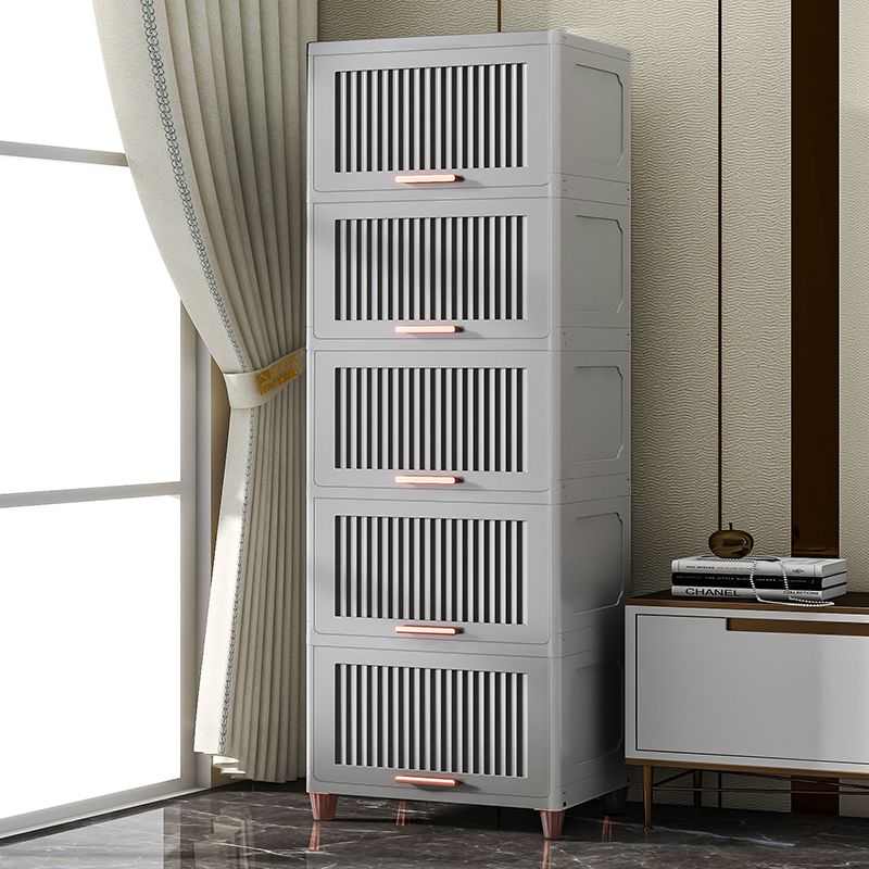 多层翻盖式收纳柜子客厅储物柜厨房缝隙置物架卧室床头柜宝宝衣柜