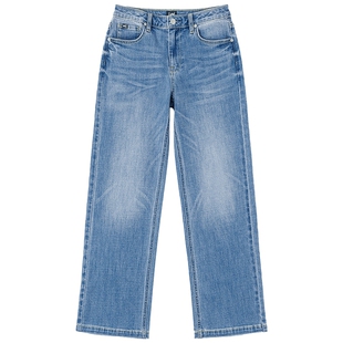 【张凌赫代言】Lee26春夏新品五袋款429直筒牛仔裤中浅蓝女潮流