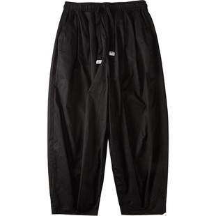 韦恩泽维尔加肥加大休闲 宽松大码松紧腰轻薄灯笼长裤男7135