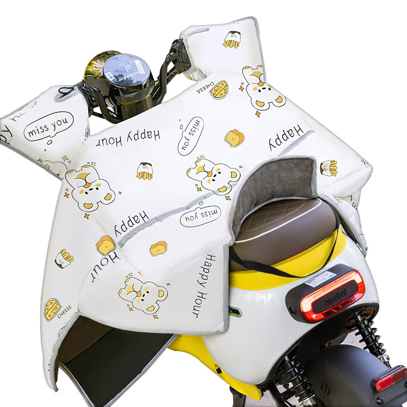电动车挡风被冬季加厚加绒电瓶摩托防水防风罩加大宽2024新款秋冬