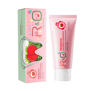 【 草莓味】原装进口RO儿童牙膏益生菌平衡口腔菌落防蛀牙3-6岁