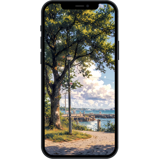 海边小店清新治愈8K超清壁纸iphone苹果安卓手机电脑ipad平板壁纸