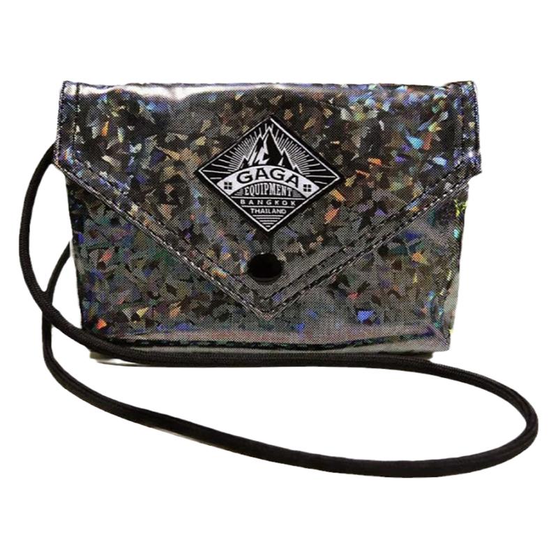 泰国潮牌GAGA包MINIBAG斜挎包包女迷你单肩包百搭镭射黑色小挎包