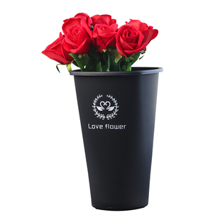 鲜花醒花桶花店专用欧式家用养花桶塑料大号深水插花花瓶花艺资材