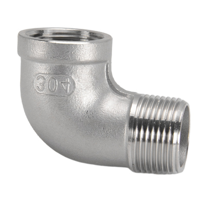 304不锈钢90度弯头1分1寸内外丝